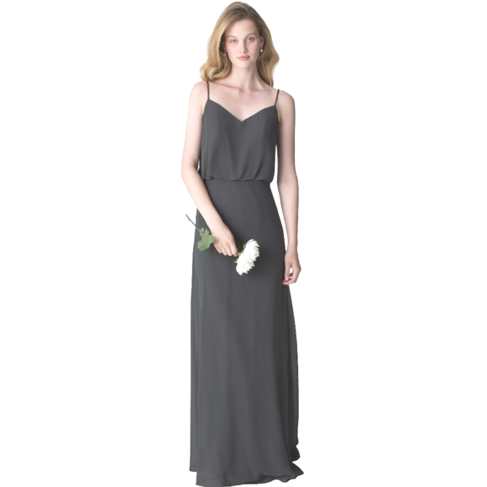 Bill Levkoff Liana 1266 Spahetti Blouson Bridesmaid Gown Nwt